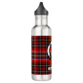 Clan Innes Crest Badge en Tartan Waterfles (Links)
