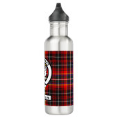 Clan Innes Crest Badge en Tartan Waterfles (Rechts)