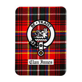 Clan Innes Crest Badge & Tartan Magneet