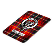 Clan Innes Crest Badge & Tartan Magneet (Linkerzijde)
