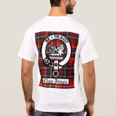 Clan Innes Crest Badge & Tartan T-shirt (Achterkant)