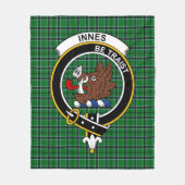 Clan Innes Hunting Tartan Pset Fleece Deken (Voorkant)