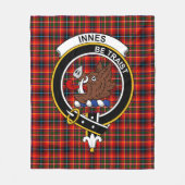Clan Innes Moderne Tartan Plaid Fleece Deken (Voorkant)