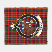 Clan Innes Moderne Tartan Plaid Fleece Deken (Voorkant (Horizontaal))