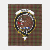 Clan Innes of Cowie Tartan Pset Fleece Deken (Voorkant)