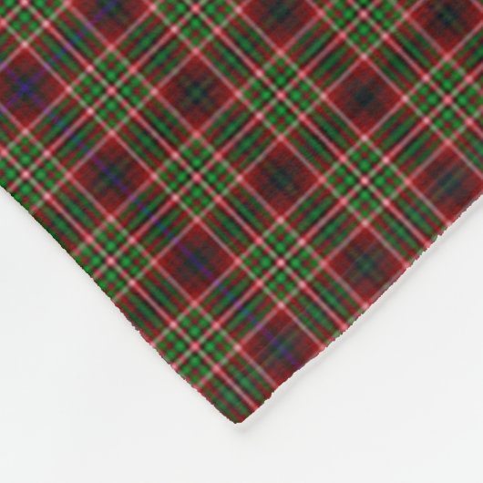 Clan Innes of Cowie Tartan Pset Fleece Deken (Hoek)