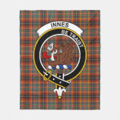 Clan Innes Oude Tartan Plaid Fleece Deken (Voorkant)