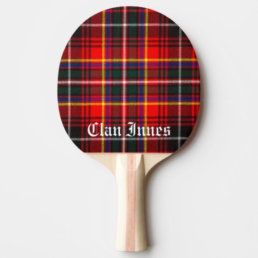 Clan Innes Tartan Tafeltennisbatje (Voorkant)