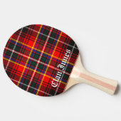 Clan Innes Tartan Tafeltennisbatje (Zijkant)