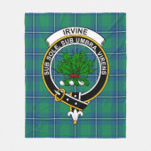 Clan Irvine Ancient Tartan Pset Fleece Deken (Voorkant)