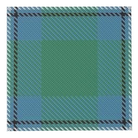 Clan Irvine Irwin Tartan House Blessing Kubus (Rechts)