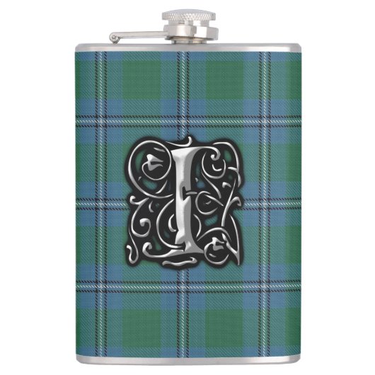 Clan Irvine Irwin Tartan Old Scotland Flask Heupfles (Voorkant)