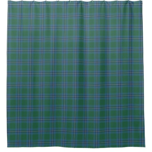 Clan Irvine Scottish Heritage Tartan Douchegordijn (Voorkant)