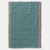 Clan Irvine Tartan Light Blue en Green Pset Deken (Voorkant Verticaal)