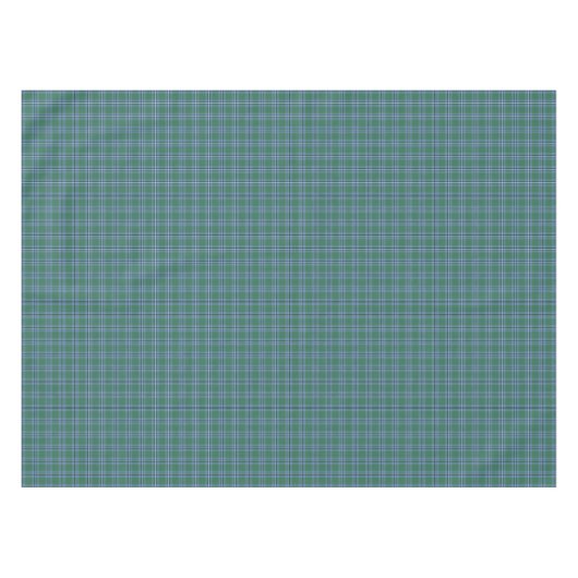 Clan Irvine Tartan Light Blue en Green Pset Tafelkleed (Voorkant (Horizontaal))