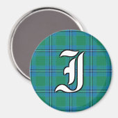 Clan Irvine Tartan Pset Accents Magneet (Voorkant / Achterkant)