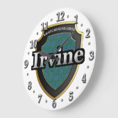 Clan Irvine Tartan Scottish Dream Clock Grote Klok (Hoek)