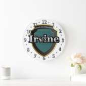 Clan Irvine Tartan Scottish Dream Clock Grote Klok (Huis)