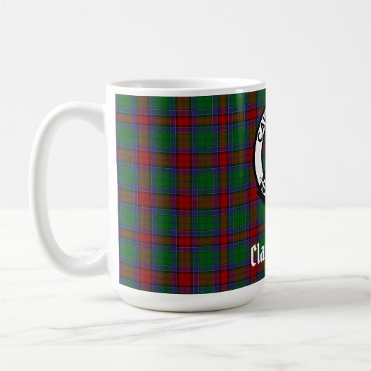 Clan Jardine Crest Badge en Tartan Koffiemok (Links)