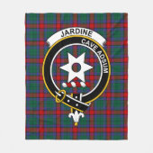 Clan Jardine Dress Tartan Pset Fleece Deken (Voorkant)