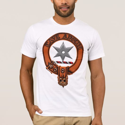 Clan Jardine Family Crest en Targe T-shirt (Voorkant)