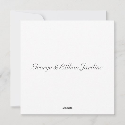 Clan Jardine Ornament - Gepersonaliseerd platte fe Feestdagenkaart (Achterkant)