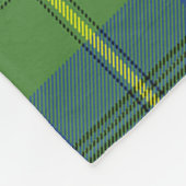 Clan Johnston Ancient Tartan Pset Fleece Deken (Hoek)