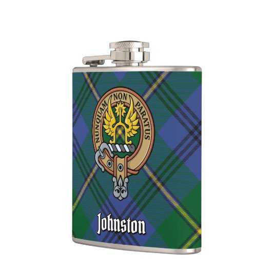 Clan Johnston Crest Flask Heupfles (Links)