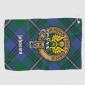 Clan Johnston Crest Golf Towel Golfhanddoek (Horizontaal)