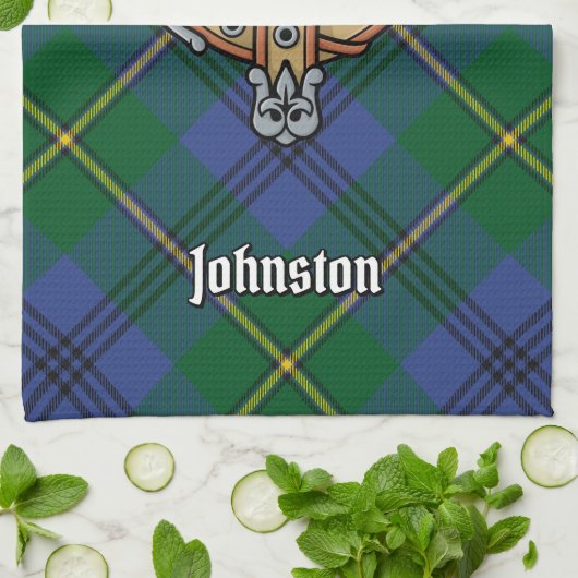 Clan Johnston Crest Kitchen Towel Theedoek (Gevouwen)