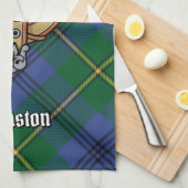 Clan Johnston Crest Kitchen Towel Theedoek (Quarter Fold)