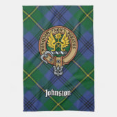 Clan Johnston Crest Kitchen Towel Theedoek (Verticaal)