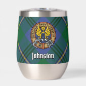 Clan Johnston Crest over Tartan (Voorkant)