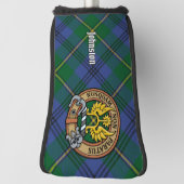 Clan Johnston Crest over Tartan Golfheadcover (Draai 90)