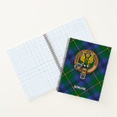 Clan Johnston Crest over Tartan Notitieboek (Binnen)