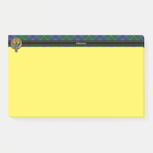 Clan Johnston Crest Post-it Notes (Voorkant)