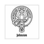 Clan Johnston Crest Rubber Stamp Rubberstempel (Afrduk)