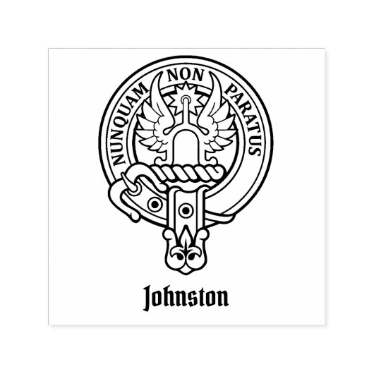 Clan Johnston Crest Self-inking Stamp Zelfinktende Stempel (Design)