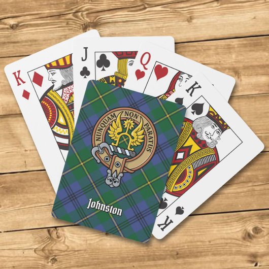 Clan Johnston Crest-speelkaarten Pokerkaarten