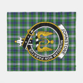 Clan Johnston Dress Tartan Pset Fleece Deken (Voorkant (Horizontaal))