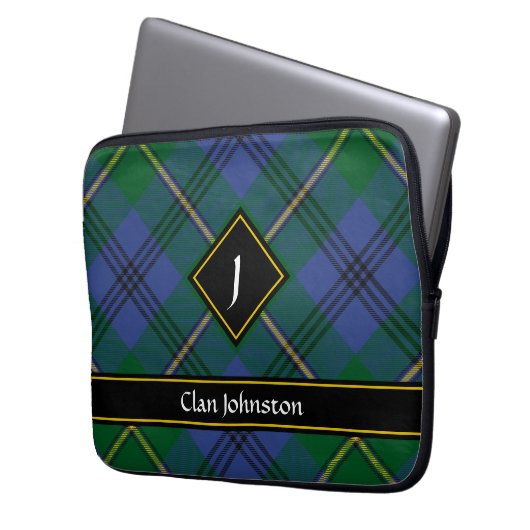 Clan Johnston-laptophoes Laptop Sleeve (Voorkant Links)
