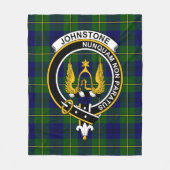 Clan Johnston Modern Tartan Pset Fleece Deken (Voorkant)