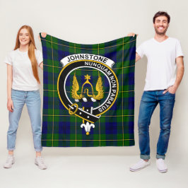 Clan Johnston Moderne Tartan Schotse Plaid Fleece Deken