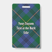 Clan Johnston Tartan Badge (Achterkant)
