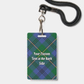 Clan Johnston Tartan Badge (Achterkant met lanyard)