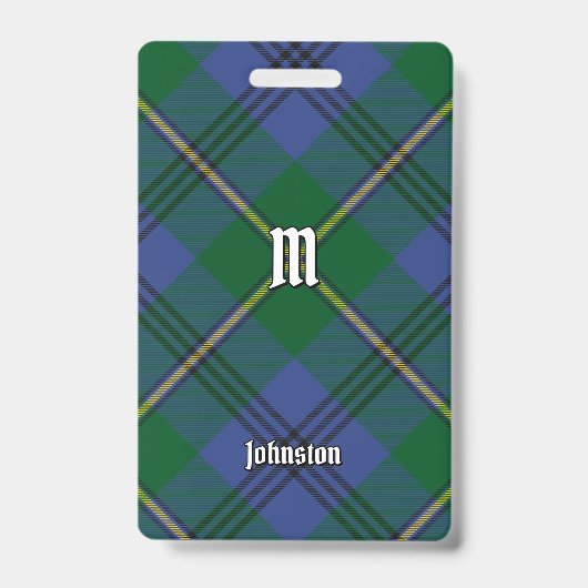 Clan Johnston Tartan Badge (Voorzijde)