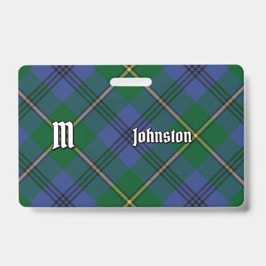 Clan Johnston Tartan Badge (Voorkant)