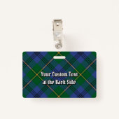 Clan Johnston Tartan Badge (Achterkant met clip)