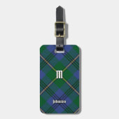Clan Johnston Tartan Bagagelabel (Voorkant verticaal)