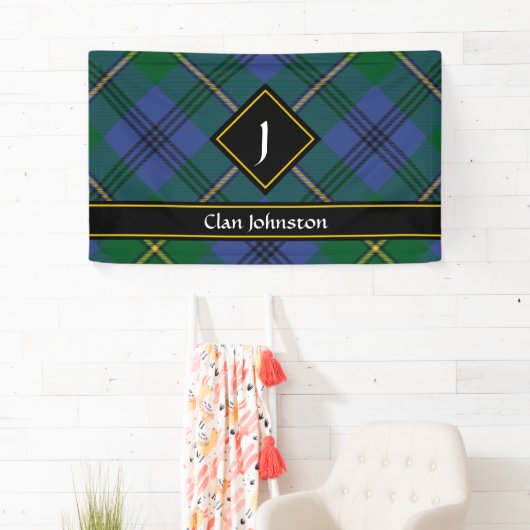 Clan Johnston Tartan Banner (Insitu)